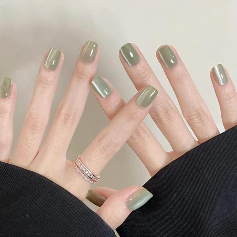 10Pcs Trendy Simple Solid Colo - Nail Art Cat Eye Simple review and price