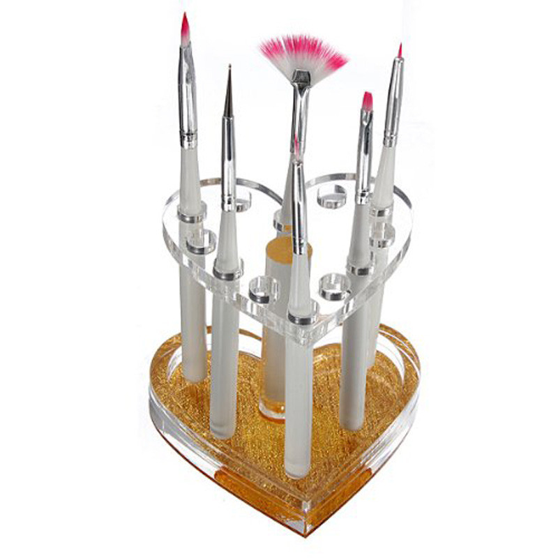 12 Holes Nail Brushes Storage  - Nail Art Rame review and price