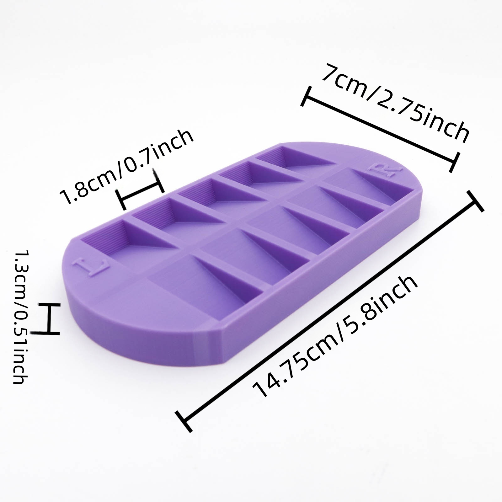 8 Grids Nail Tip Storage Tray  - Nail Art Rame review and price
