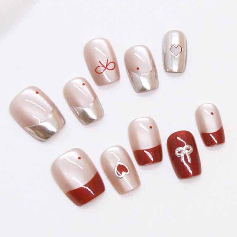 10 Pcs Women Handmade Press on - Nail Art Cat Eye Simple review and price