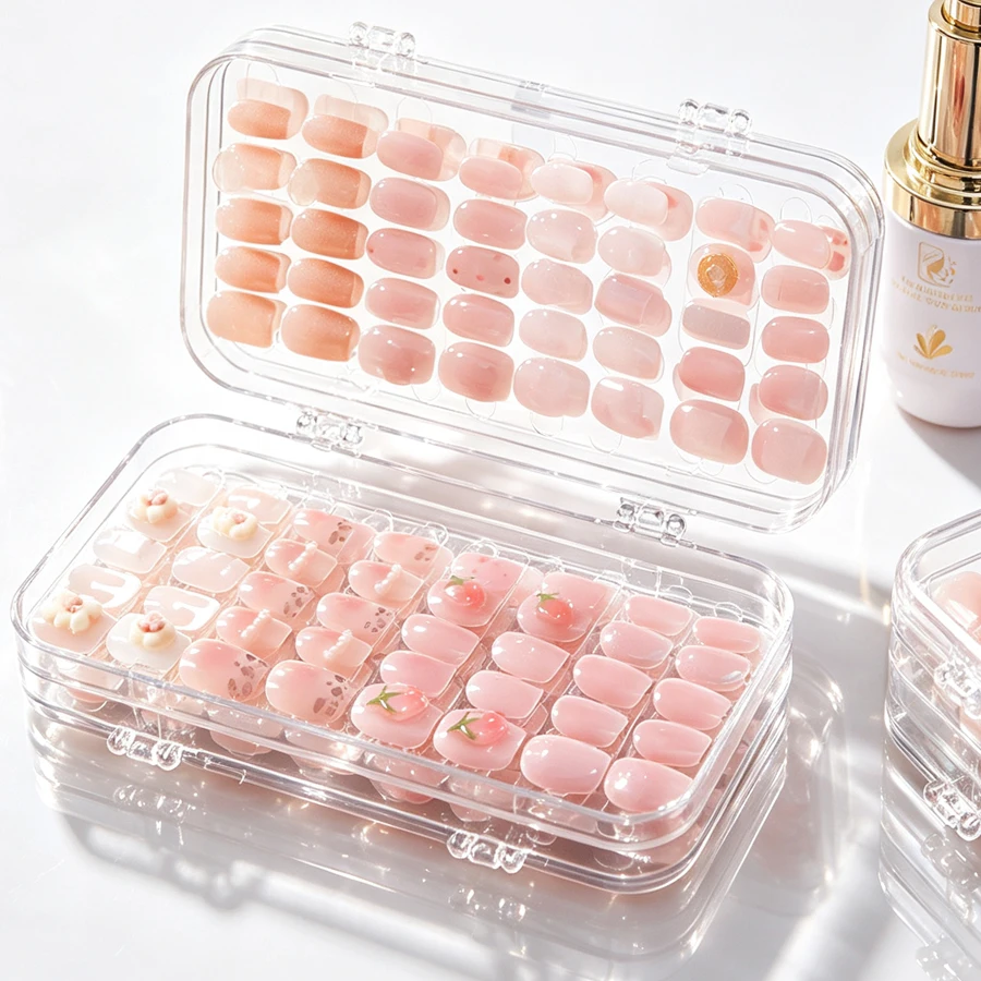 Clear Foldable Press On Nail S - Nail Art Rame review and price