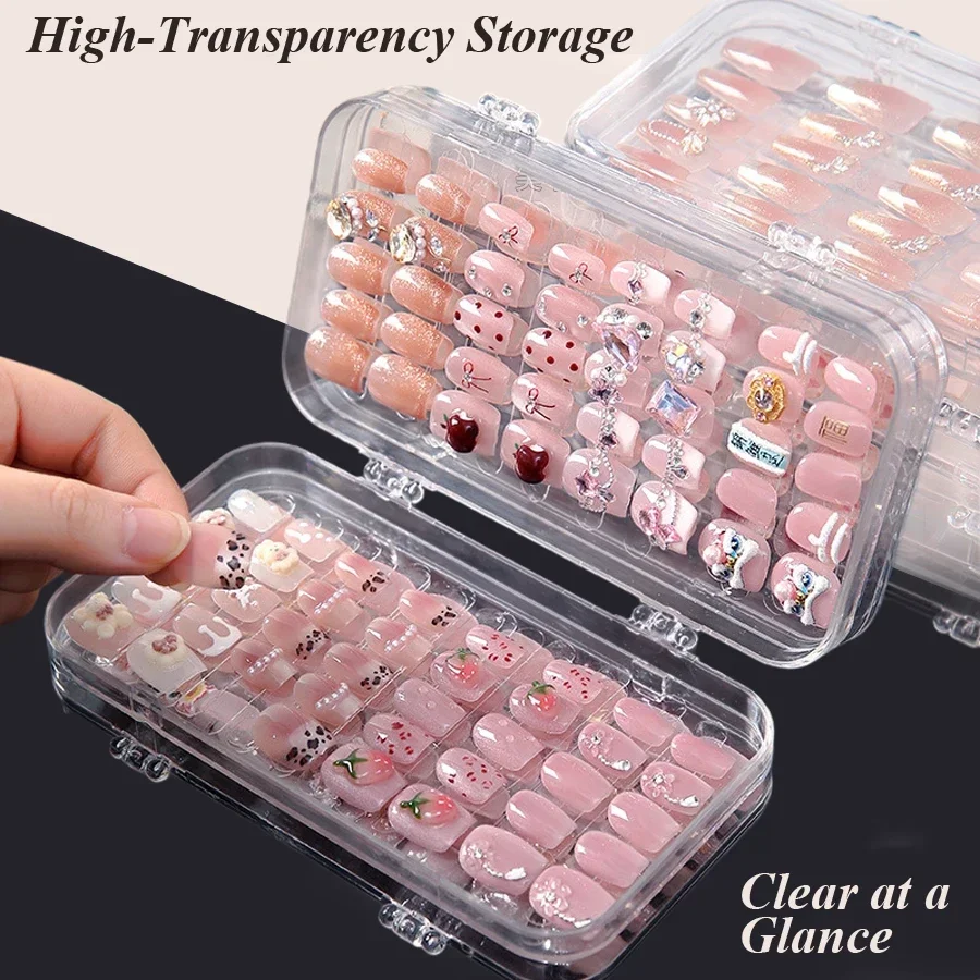 Clear Foldable Press On Nail S - Nail Art Rame review and price