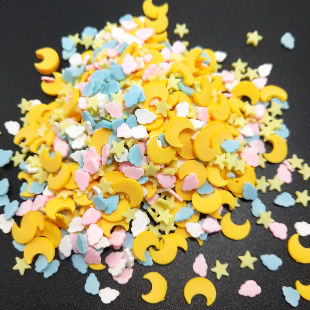 50g Yellow Star/Clouds Polymer - Nail Art Love review and price