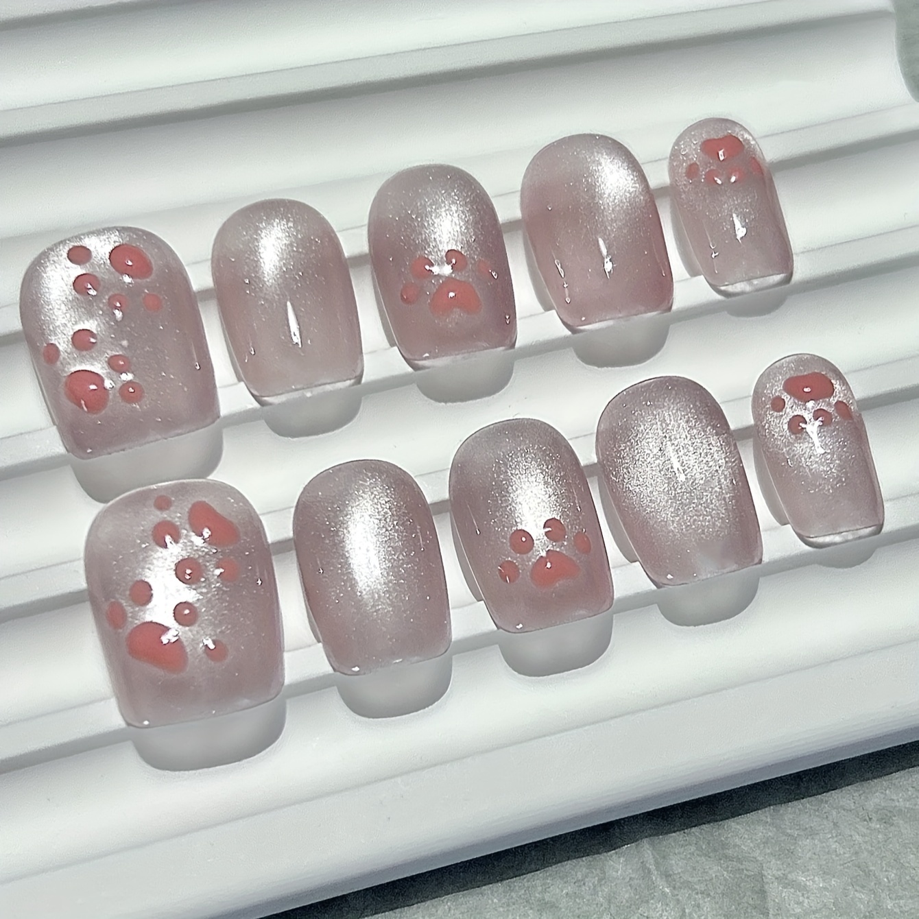 10 Pieces Cat Claw Flesh Pads  - Nail Art Cat Eye Simple review and price