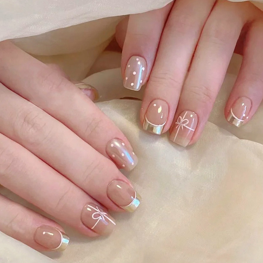 Short Square fake nails for wo - Nail Art Red review and price