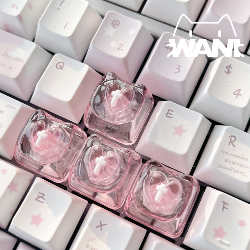 Love Cute Keycaps Transparent  - Nail Art Love review and price