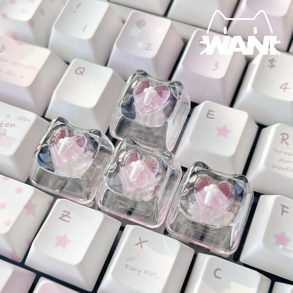 Love Cute Keycaps Transparent  - Nail Art Love review and price