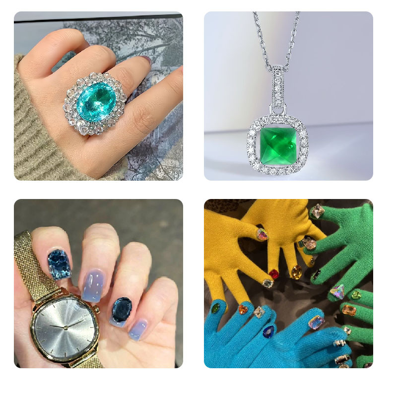 DIY Cube Ring Necklace Bracele - Nail Art Love review and price