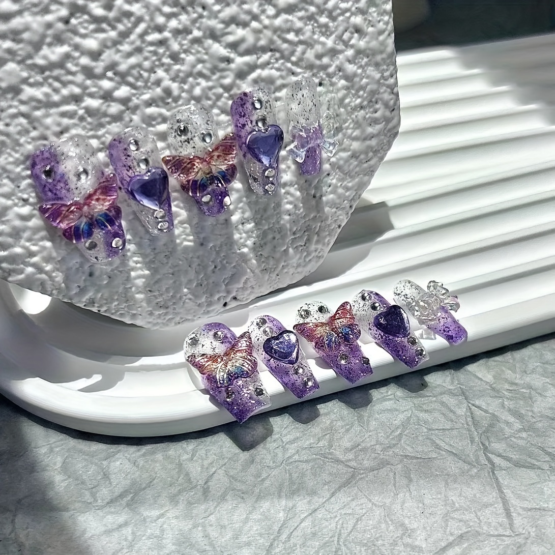 10 Pieces Purple Fantasy Butte - Nail Art Red review and price